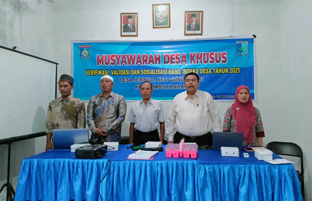 MUSYAWARAH DESA KHUSUS VERIFIKASI, VALIDASI DAN SOSIALISASI HASIL INDEKS DESA TAHUN 2025